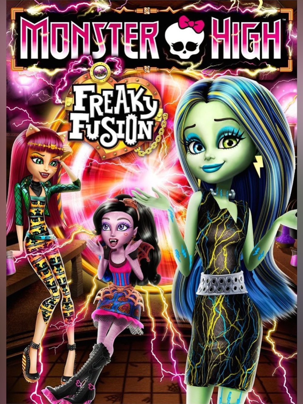Monster High: Freaky Fusion DVD w shiny slipcover